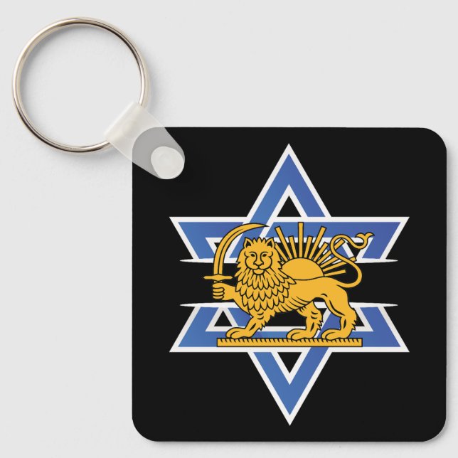 Iranian Stands with Israel Keychain (Front)