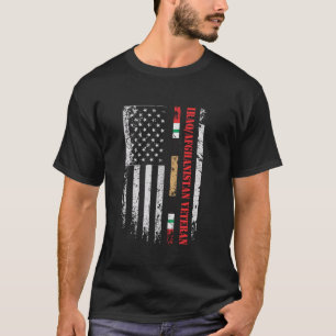 Iraq Afghanistan Veteran T-Shirt Flag Patriotic Ve
