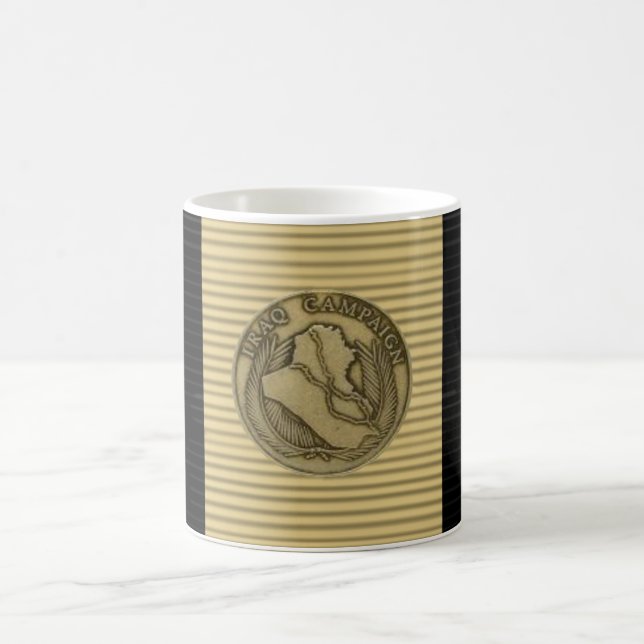 Iraq campaign ribbon coffee mug (Center)