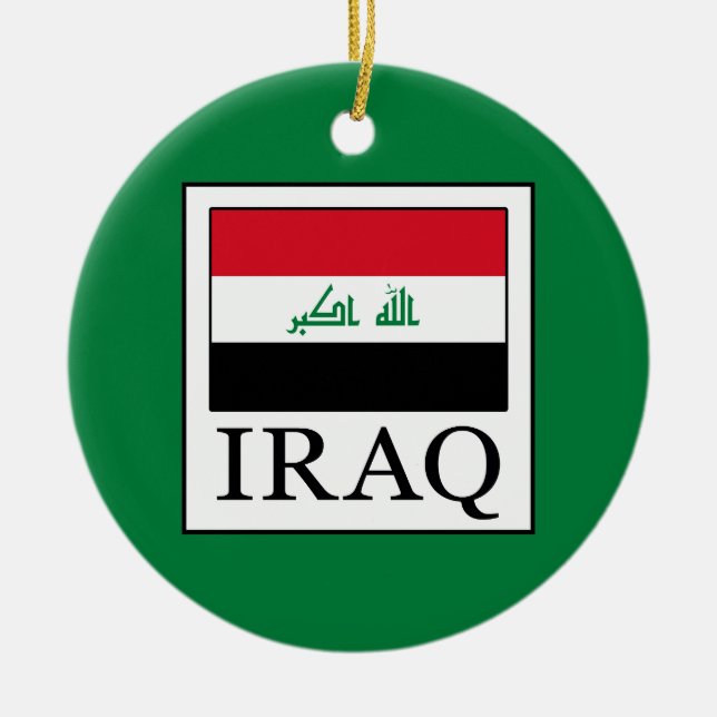 Iraq Ceramic Ornament (Front)