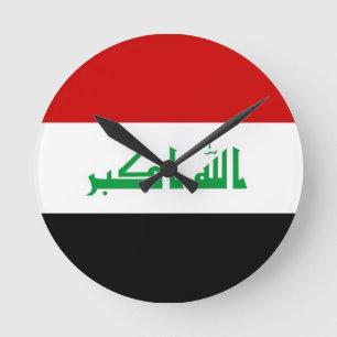 iraq country flag clock