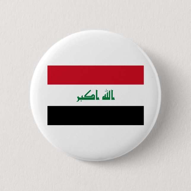 Iraq Flag 2 Inch Round Button (Front)