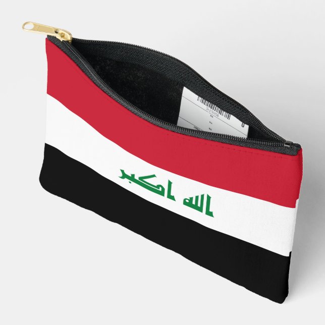 Iraq flag accessory pouch (Open)