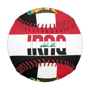Iraq Flag and Coat of Arms Patriotic Baseball