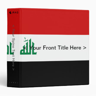 Iraq Flag Binder