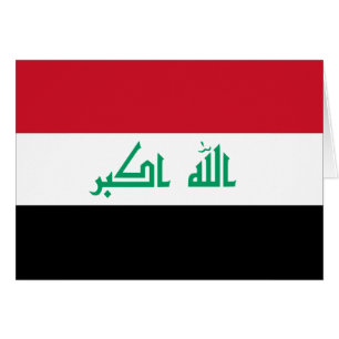 Iraq Flag Card