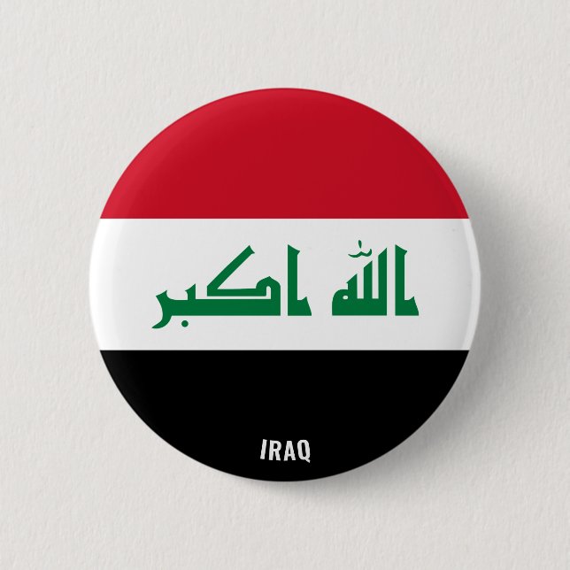 Iraq Flag Charming Patriotic 2 Inch Round Button (Front)