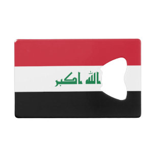 Iraq Flag Credit Card Bottle Opener