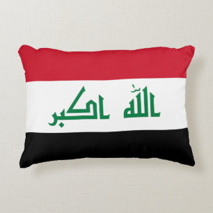 Iraq Flag Decorative Pillow