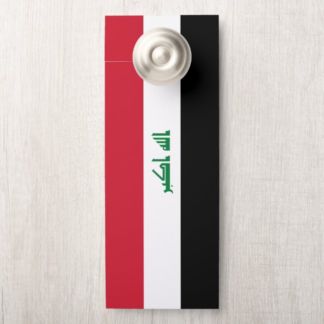 Iraq flag door hanger (On Knob)
