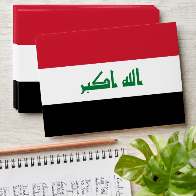 Iraq flag envelope (Stacked)