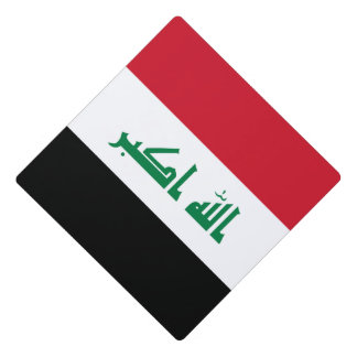 Iraq flag graduation cap topper