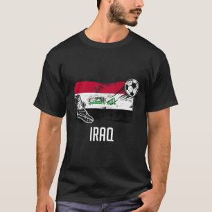 Iraq Flag Jersey Iraqi Soccer Team Iraqi T-Shirt