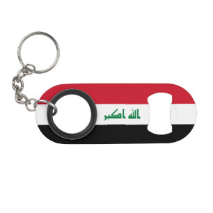 Iraq Flag Keychain Bottle Opener