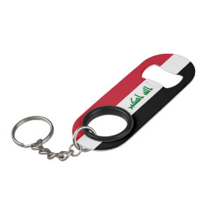 Iraq flag keychain bottle opener