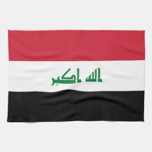 Iraq flag kitchen towel