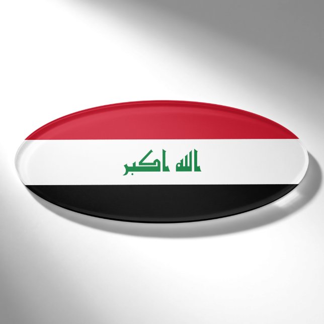 Iraq flag name tag (Front)