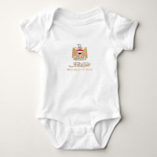 IRAQ FLAG ON IRAQI EMBLEM شعار العراق BABY BODYSUIT