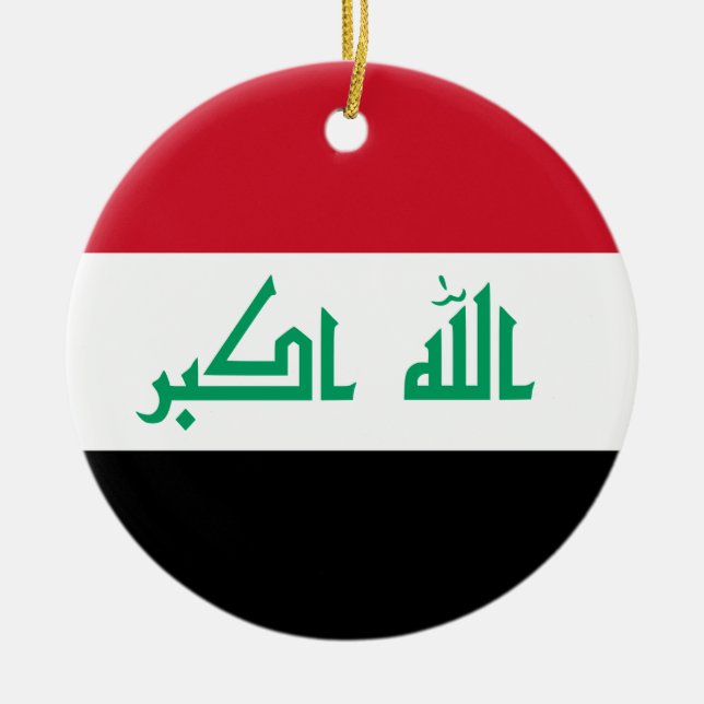 Iraq Flag Ornament (Front)