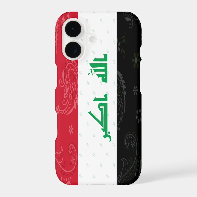 Iraq Flag Phone Case (Back)