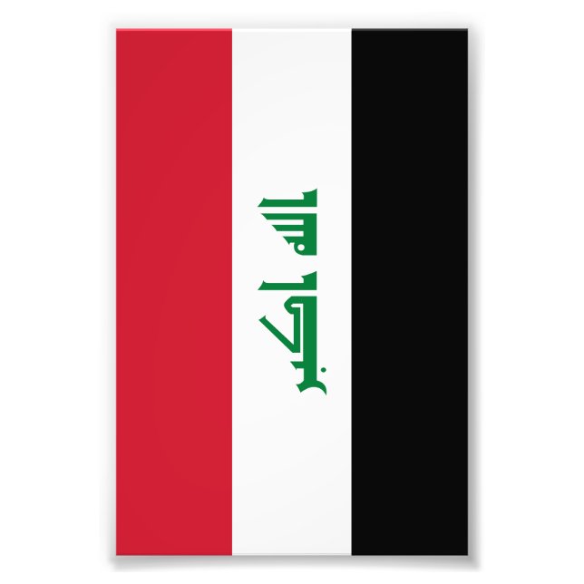 Iraq flag photo print (Front)