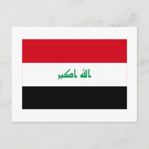 Iraq Flag Postcard