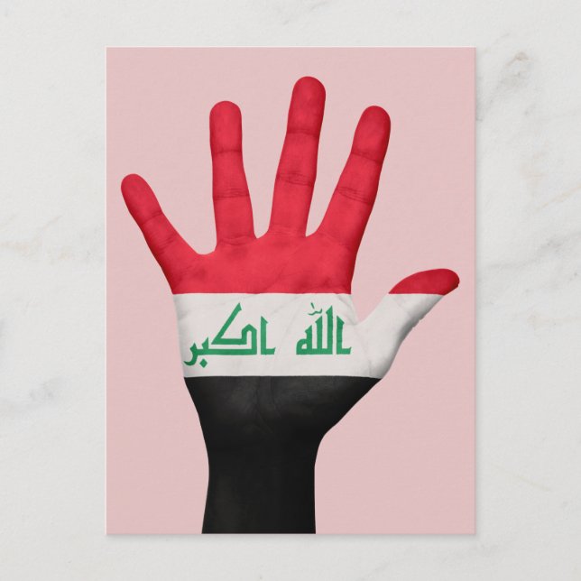 Iraq flag postcard (Front)