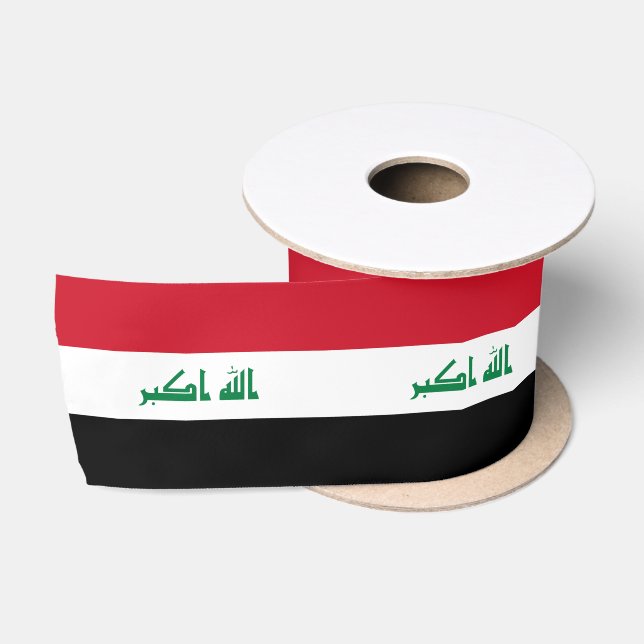 Iraq Flag Satin Ribbon (Spool)