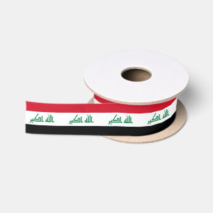 Iraq Flag Satin Ribbon