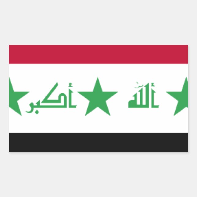 Iraq Flag Sticker (Front)