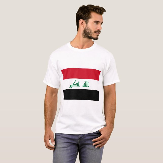 Iraq Flag T-Shirt (Front Full)