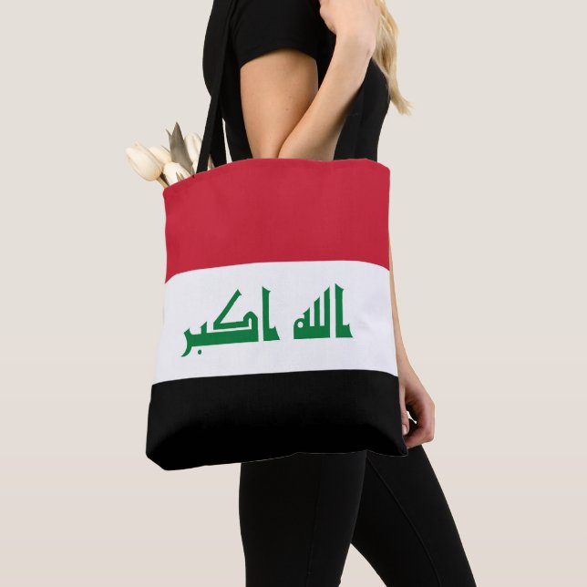Iraq flag tote bag (Close Up)
