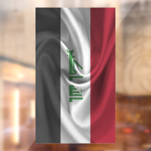 Iraq Flag Window Cling