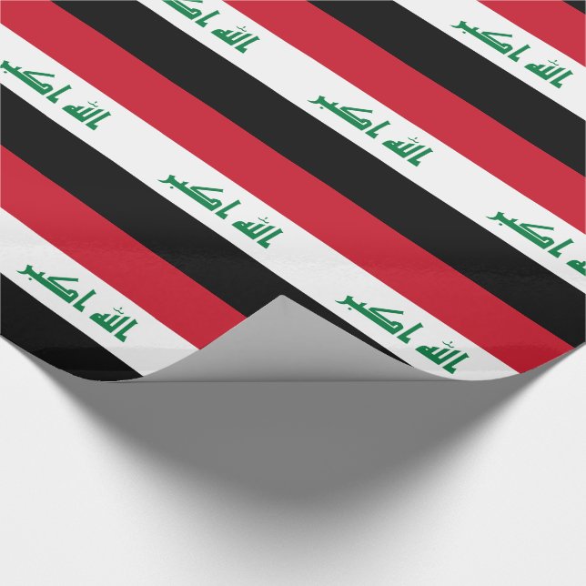 Iraq Flag Wrapping Paper (Corner)