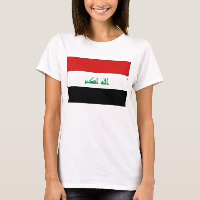 Iraq Flag x Map T-Shirt (Front)