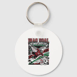 Iraq Goal Energy Skeleton Striker Nations Bold Soc Keychain