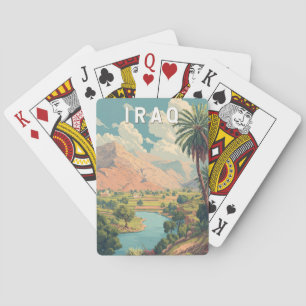Iraq Illustration Travel Art Vintage Playing Cards