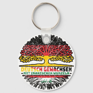 Iraq Irakisch Deutsch Deutschland Baum Wurzel Keychain