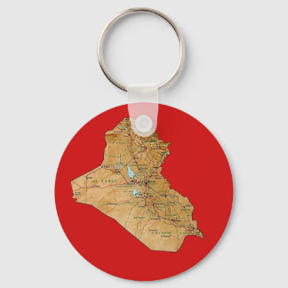 Iraq Map Keychain