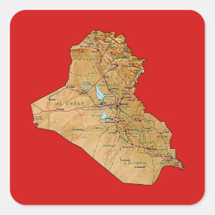 Iraq Map Sticker