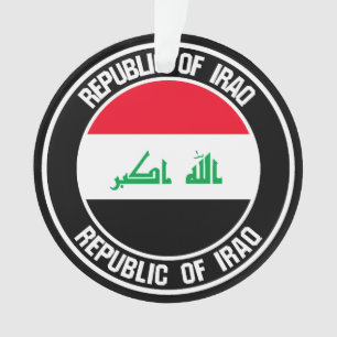 Iraq Round Emblem Ornament