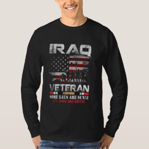 Iraq Veteran T-Shirt Iraq War Service Distressed P