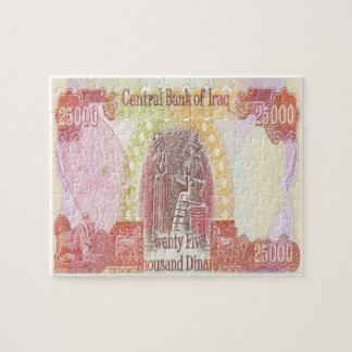 Iraqi 25,000 Dinar Note Money Jigsaw Puzzle