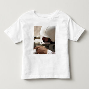 Iraqi Army Sergeant sights in down range Toddler T-shirt