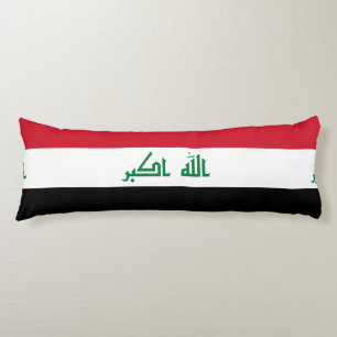 Iraqi flag body pillow