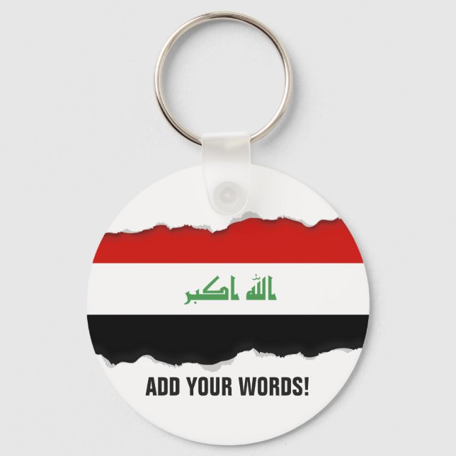 Iraqi Flag Keychain (Front)