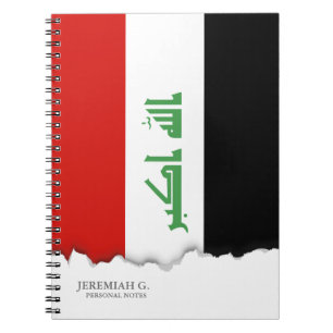 Iraqi Flag Notebook