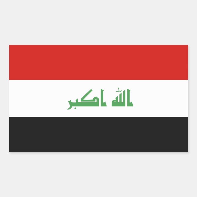 Iraqi Flag Sticker (Front)