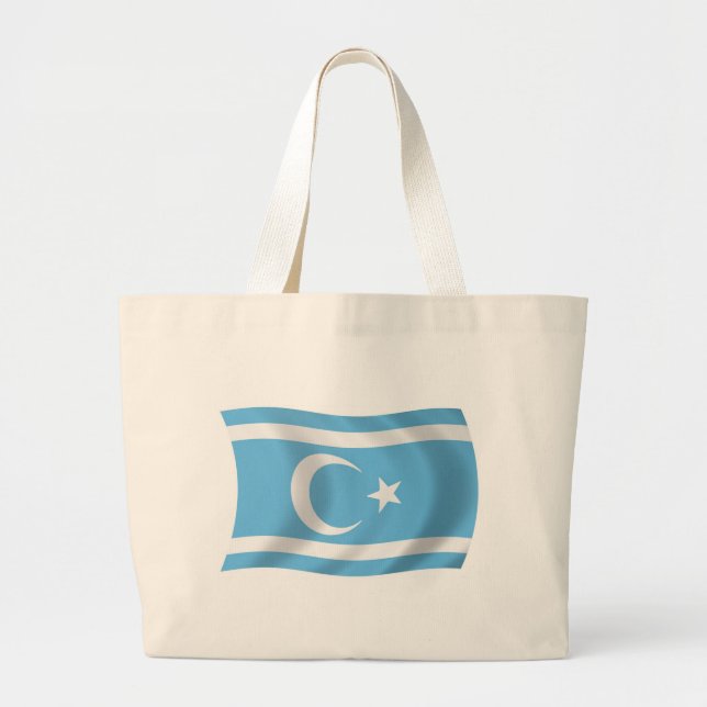 Iraqi Turkmen Flag Tote Bag (Front)