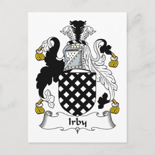 Irby Family Crest Postcard